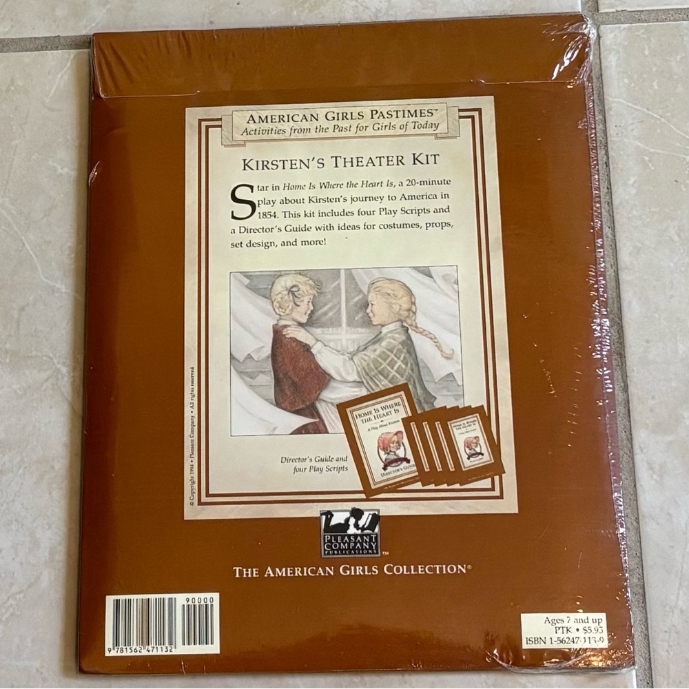 AMERICAN GIRL Kirsten's Theater Kit SEALED NEW PACKET VINTAGE - Picture 4 of 5